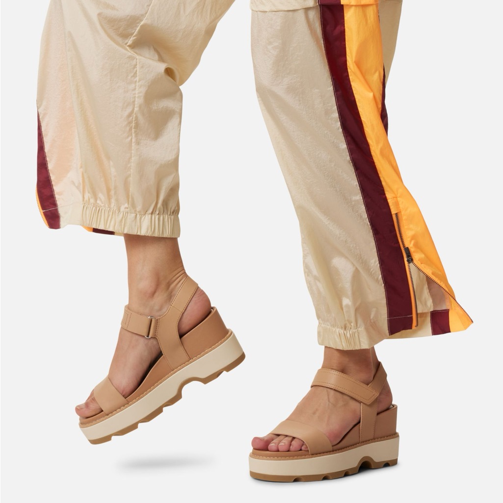Sorel Tan (Honey) Platform Sandals